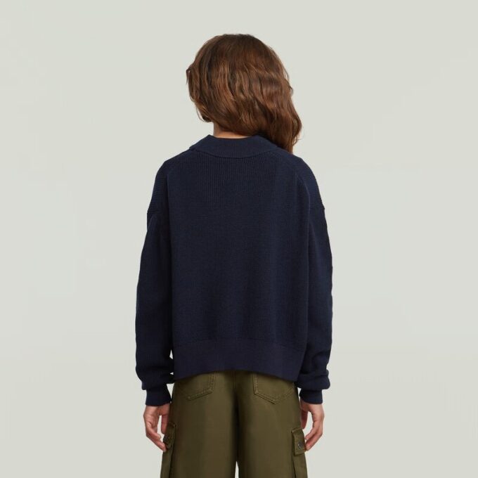 Meisjes moderne kabelgebreide cardigan Meisjes moderne kabelgebreide cardigan