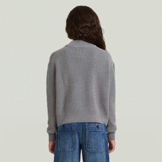 Meisjes moderne kabelgebreide cardigan
