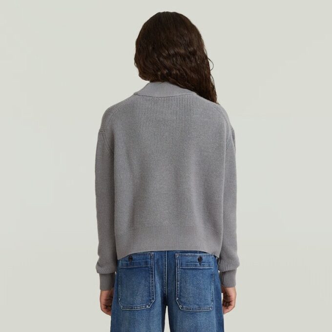 Meisjes moderne kabelgebreide cardigan Meisjes moderne kabelgebreide cardigan
