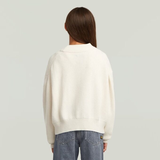 Meisjes moderne kabelgebreide cardigan Meisjes moderne kabelgebreide cardigan