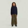 Meisjes moderne kabelgebreide cardigan Meisjes moderne kabelgebreide cardigan