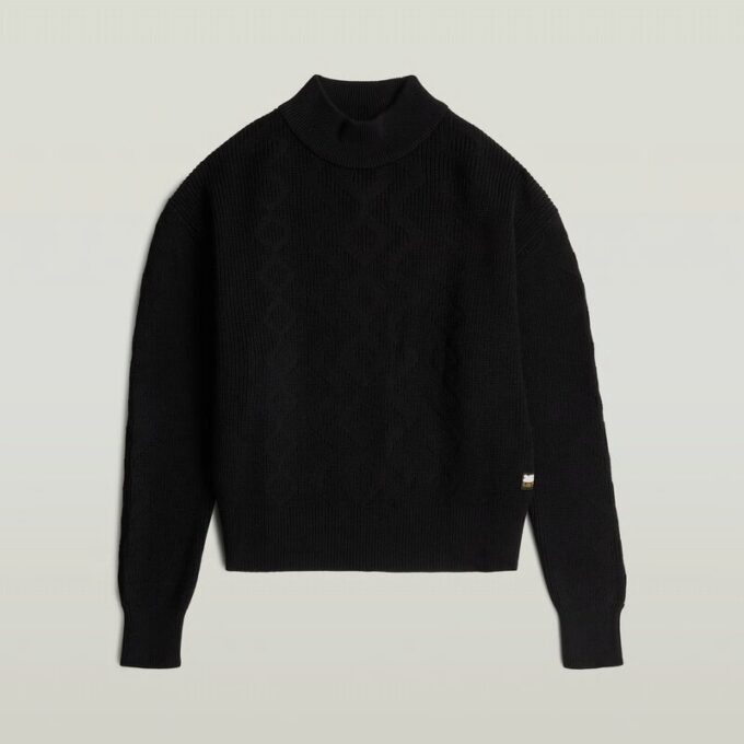 Meisjes moderne kabelgebreide cardigan Meisjes moderne kabelgebreide cardigan