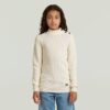 Meisjes ronde knoop gebreide cardigan