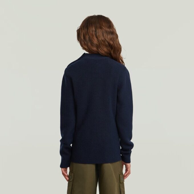 Meisjes ronde knoop gebreide cardigan