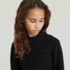 Meisjes ronde knoop gebreide cardigan