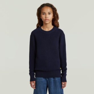 Meisjes vissersgebreid vest