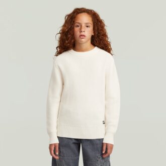 Meisjes vissersgebreid vest