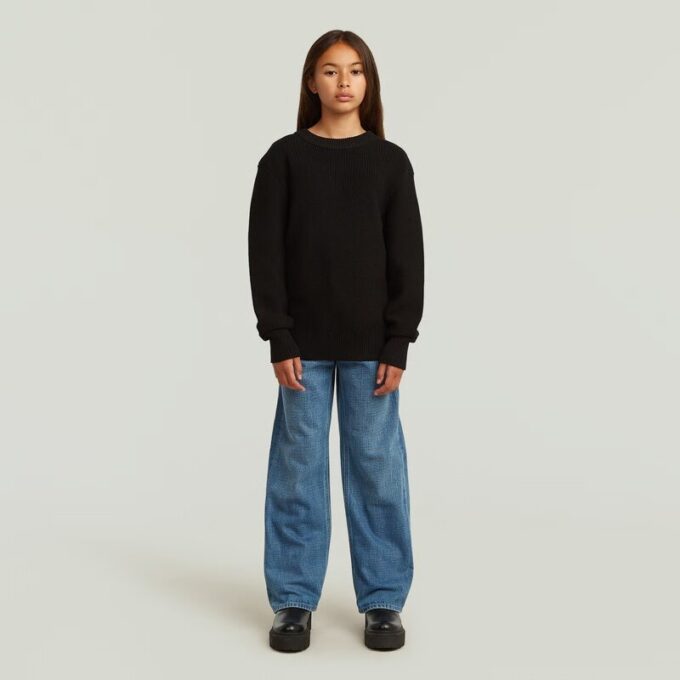 Meisjes vissersgebreid vest Meisjes vissersgebreid vest
