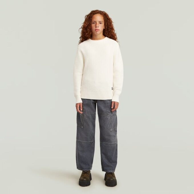Meisjes vissersgebreid vest Meisjes vissersgebreid vest