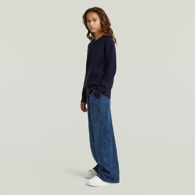 Meisjes vissersgebreid vest Meisjes vissersgebreid vest