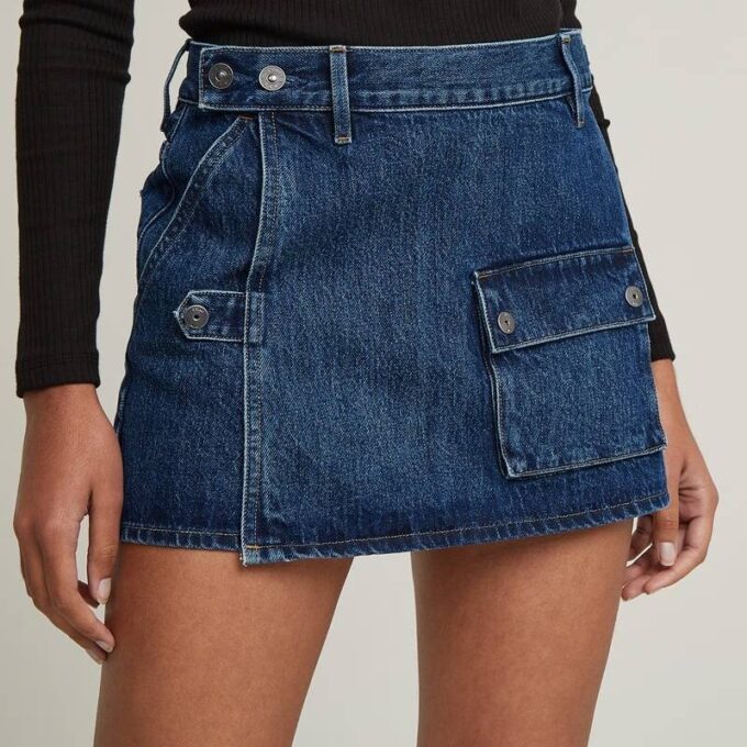 Micro Denim Skort Micro Denim Skort