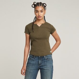 Micro Placket Slim Top