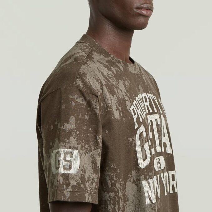 Multi AOP los T-shirt