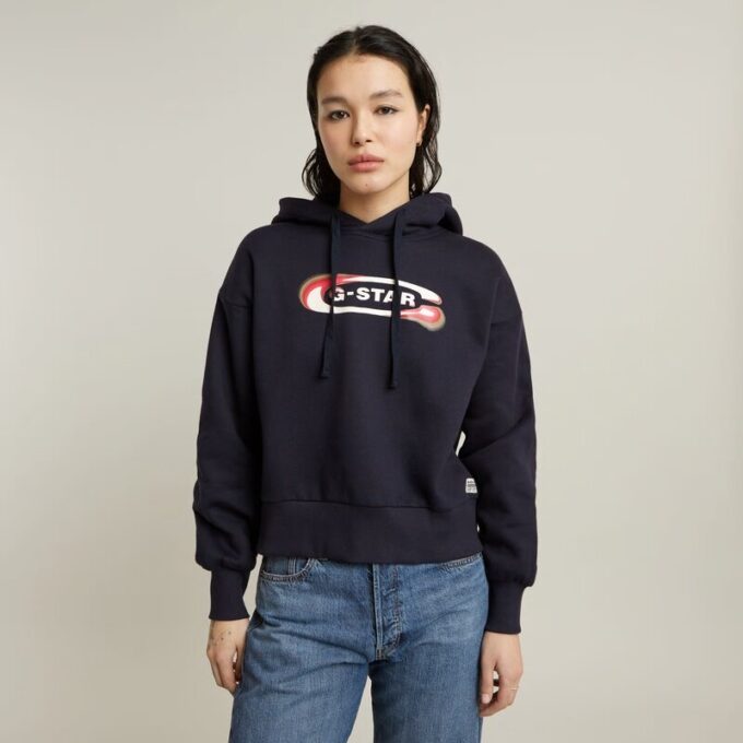 Old Skool Logo Losse Hoodie Old Skool Logo Losse Hoodie