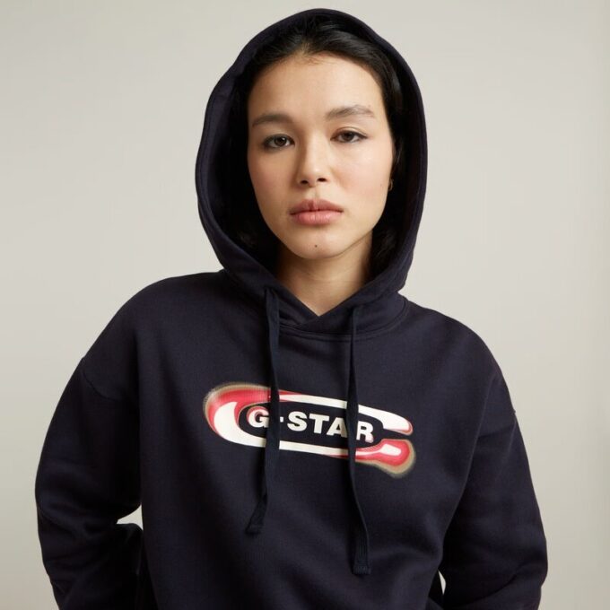 Old Skool Logo Losse Hoodie Old Skool Logo Losse Hoodie