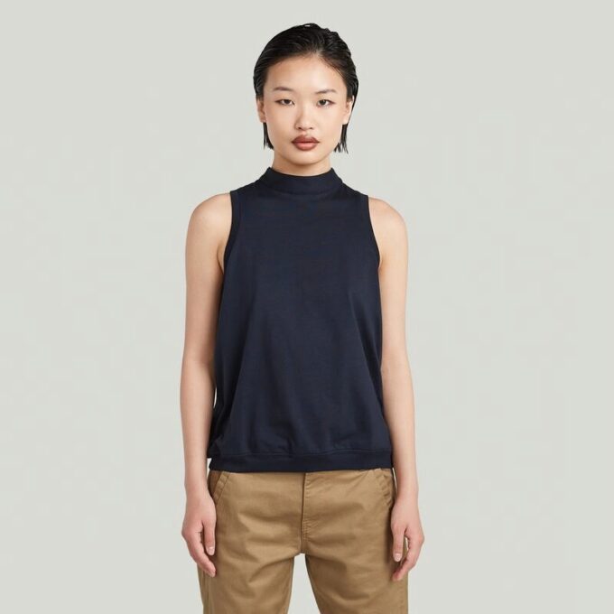 Open rug gebreide tanktop Open rug gebreide tanktop