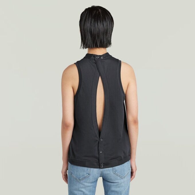 Open rug gebreide tanktop Open rug gebreide tanktop
