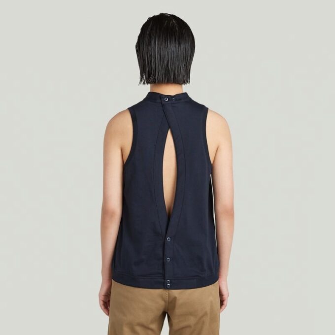 Open rug gebreide tanktop Open rug gebreide tanktop