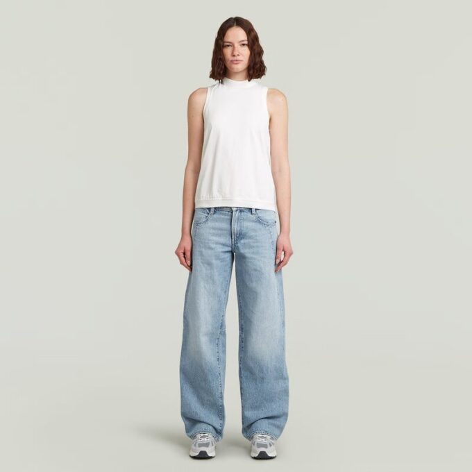 Open rug gebreide tanktop Open rug gebreide tanktop