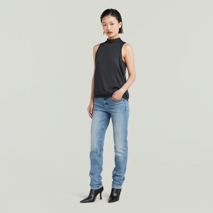Open rug gebreide tanktop Open rug gebreide tanktop
