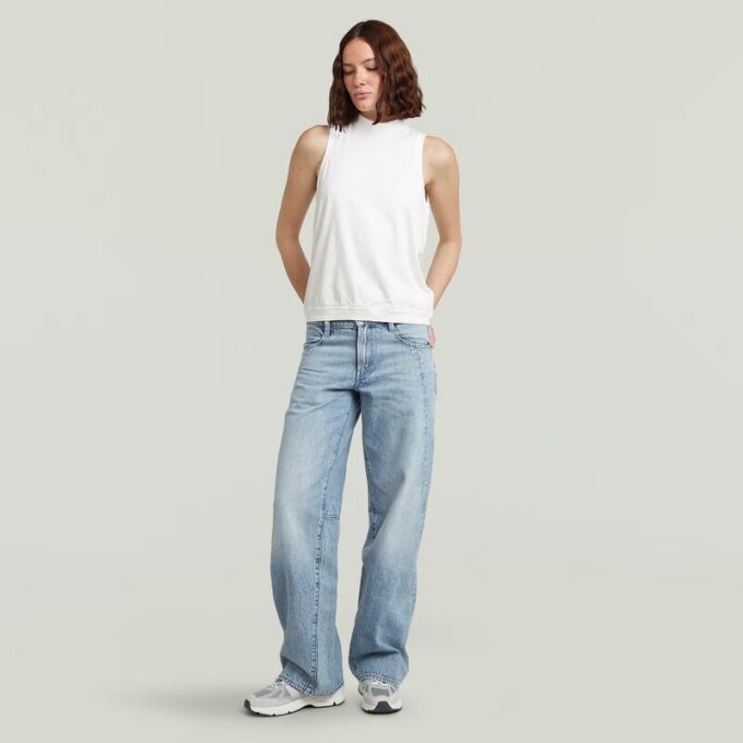 Open rug gebreide tanktop Open rug gebreide tanktop
