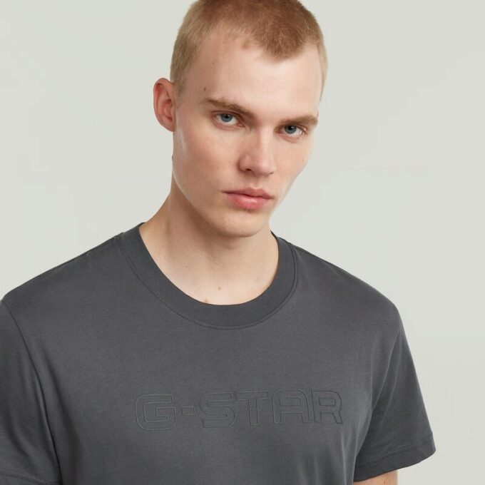 Outline Corporate Script Logo T-shirt Outline Corporate Script Logo T-shirt