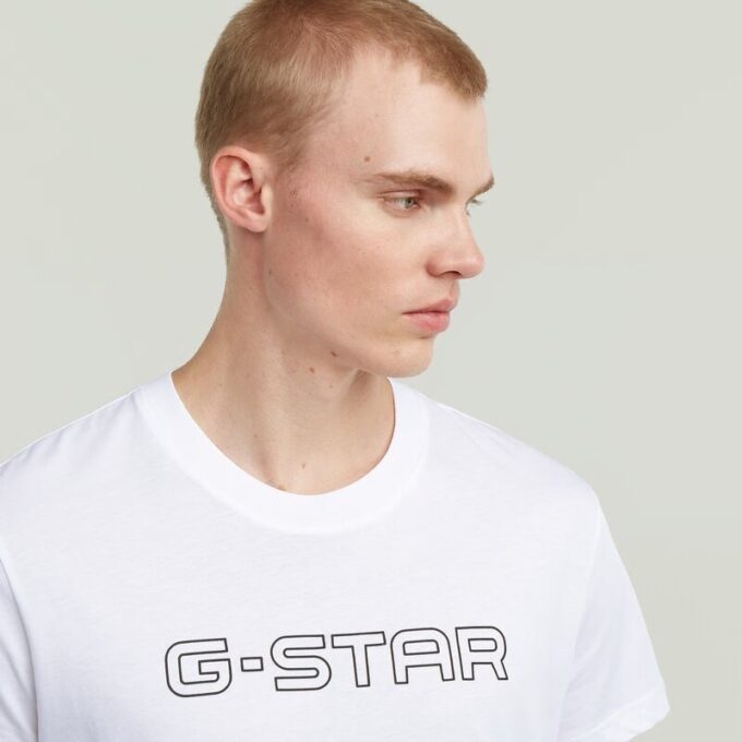Outline Corporate Script Logo T-shirt Outline Corporate Script Logo T-shirt