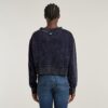 Overdyed Cropped Logo Losse Trui Overdyed Cropped Logo Losse Trui