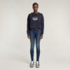 Overdyed Cropped Logo Losse Trui Overdyed Cropped Logo Losse Trui