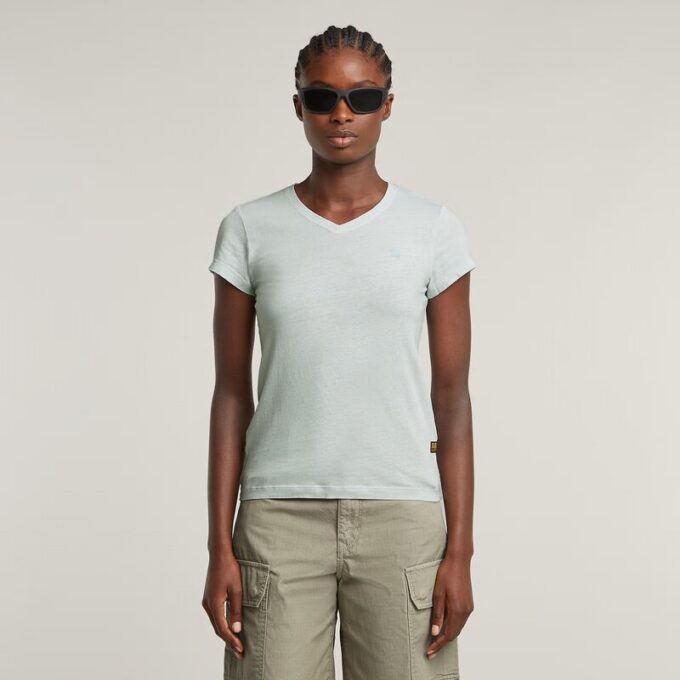 Overdyed Eyben Slim V-hals Top Overdyed Eyben Slim V-hals Top
