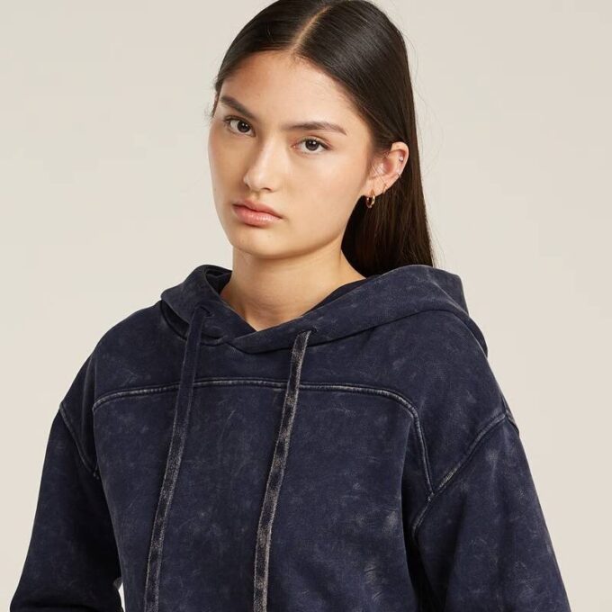 Overdyed losse capuchontrui Overdyed losse capuchontrui