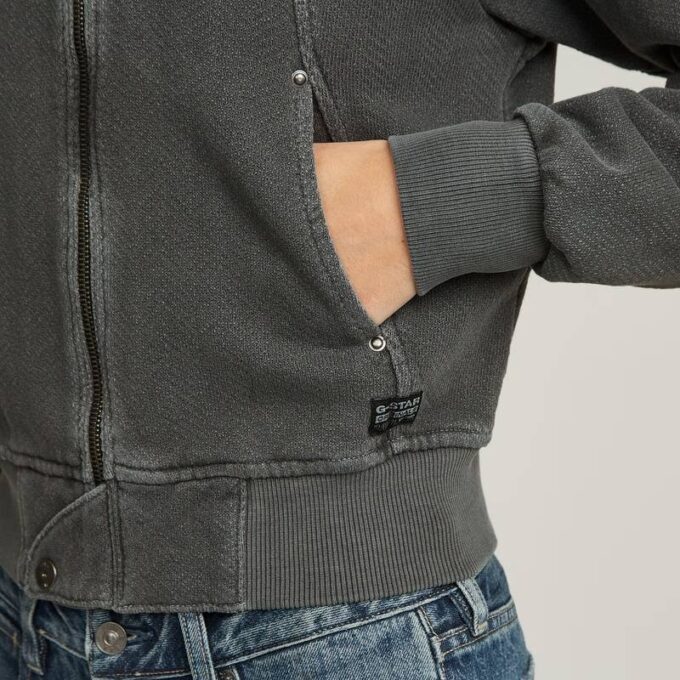 Overdyed Slim Track Sweaterjack Overdyed Slim Track Sweaterjack