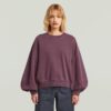 Overdyed trui met grote mouwen en oversized print Overdyed trui met grote mouwen en oversized print