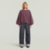 Overdyed trui met grote mouwen en oversized print Overdyed trui met grote mouwen en oversized print