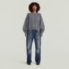 Overdyed trui met grote mouwen en oversized print Overdyed trui met grote mouwen en oversized print