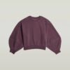 Overdyed trui met grote mouwen en oversized print Overdyed trui met grote mouwen en oversized print