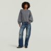 Overdyed trui met grote mouwen en oversized print Overdyed trui met grote mouwen en oversized print