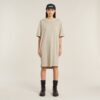 Overdyed zadelmouw losse T-shirtjurk Overdyed zadelmouw losse T-shirtjurk