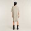 Overdyed zadelmouw losse T-shirtjurk Overdyed zadelmouw losse T-shirtjurk