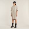 Overdyed zadelmouw losse T-shirtjurk Overdyed zadelmouw losse T-shirtjurk