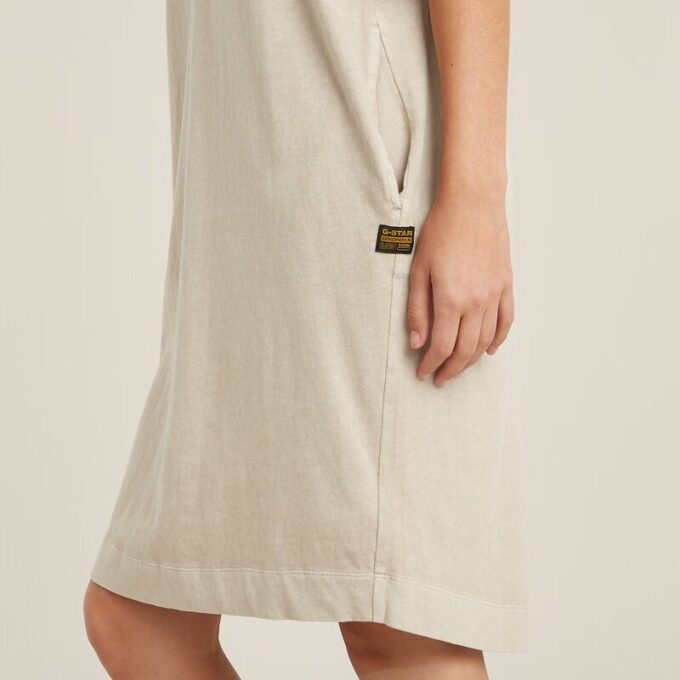Overdyed zadelmouw losse T-shirtjurk Overdyed zadelmouw losse T-shirtjurk