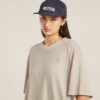 Overdyed zadelmouw losse T-shirtjurk Overdyed zadelmouw losse T-shirtjurk