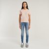 Overgeverfd T-shirt met voornaad Overgeverfd T-shirt met voornaad