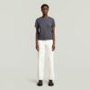 Overgeverfd T-shirt met voornaad Overgeverfd T-shirt met voornaad