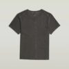 Overgeverfd T-shirt met voornaad Overgeverfd T-shirt met voornaad