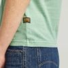Overgeverfd T-shirt met voornaad Overgeverfd T-shirt met voornaad