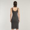 Overgeverfde asymmetrische jurk met rits Overgeverfde asymmetrische jurk met rits