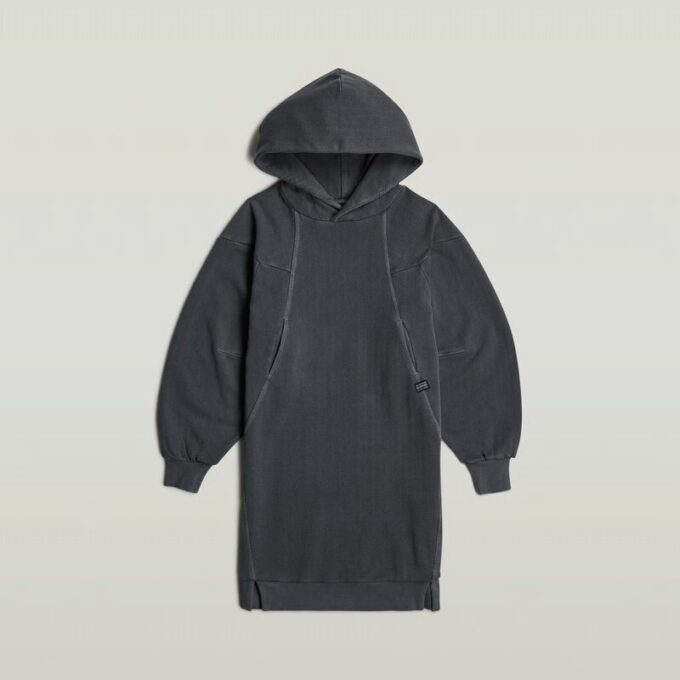 Overgeverfde capuchontrui-jurk