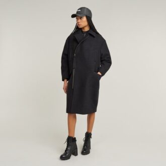 Oversized Cocoonjas met rits