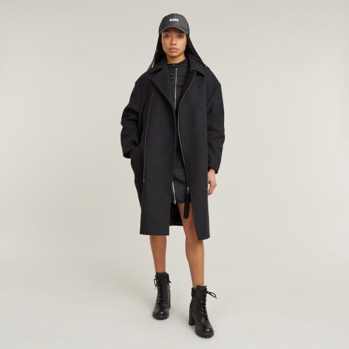 Oversized Cocoonjas met rits Oversized Cocoonjas met rits